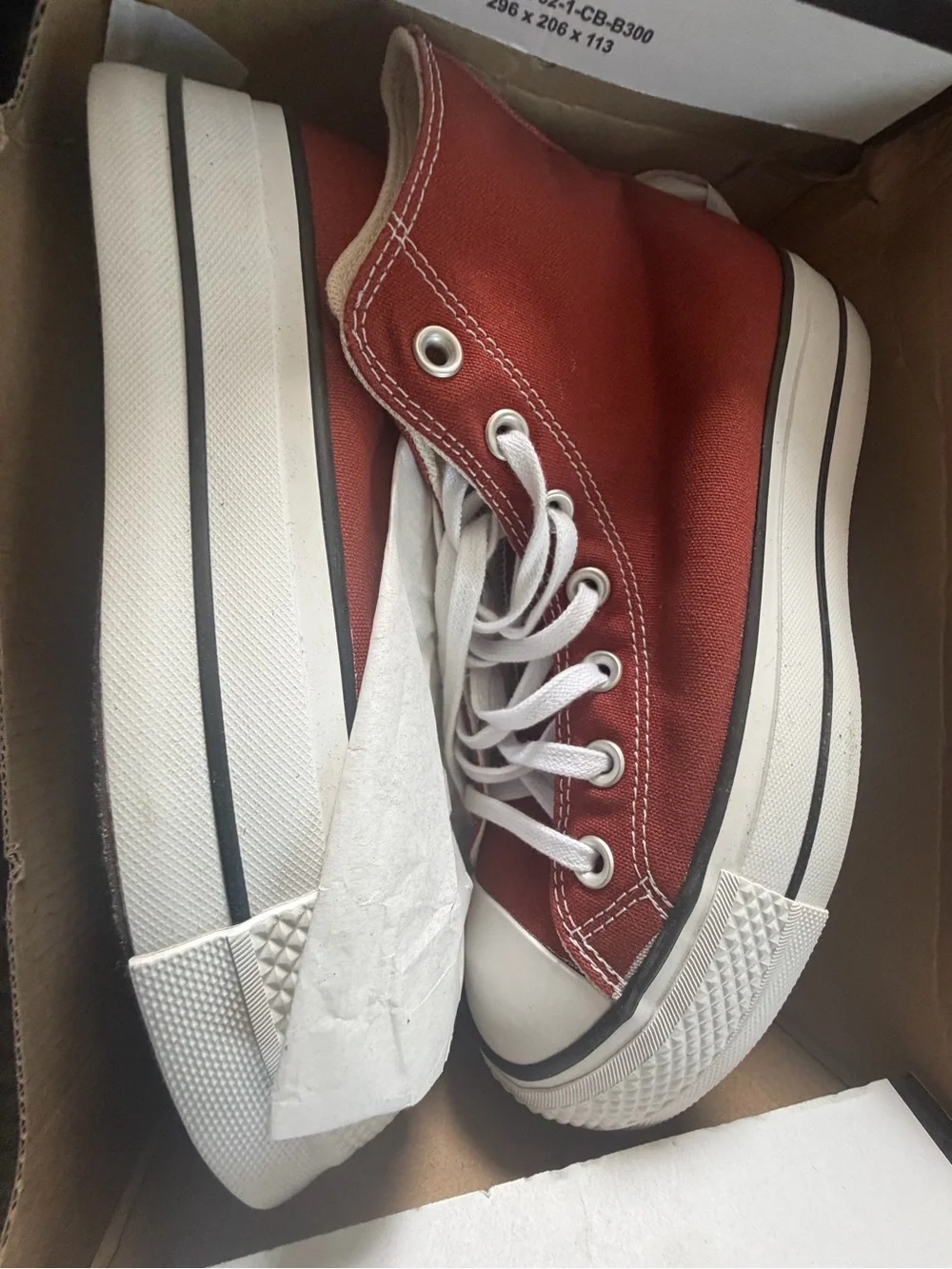 Converse Men's High-Top Sneakers in Rust